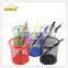 Cylinder Shape Mesh Metal Pen Holder