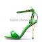 Popular one strap sandals sexy lady high heel shoes