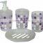 fashion classicle bathroom resin liquid soap dispensers;luxury bathroom set