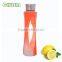 borosilicate glass drink bottle/sports water bottle with silicone cover and handle and straw wholesale