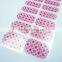 Tiebeauty Custom Dazzling Beads 3d Vinyl Nail Art Sticker 14 Day Long Nail Decal High Quality Red Demask Nail Patch Sticker