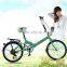 20-inch high-carbon steel folding bike gear shift bike woman