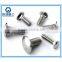 Metric round head ribbed neck bolts