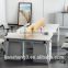 new type Y shape 120 degree 3 seaters office furniture workstation