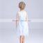 Double chiffon vivi girls clothing spring 2016 with waistbelt