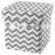 Modern Canvas Ottoman Seat Footrest Storage Box 15''X15''X15''