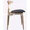 Top Grade Ash Solid Wood Leather Luxury Dining Chair