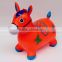 bule red pink green orange Inflatable Animal Toy and PVC Plastic Type jumping toy horse with music