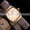 2016 Waterproof fashion women leather band quartz wrist watch