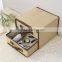 Cheap Collapsible Canvas Bedside Organizer Chest , Mini Treasure Chest Drawer Storage Box