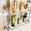 80300 bathroom fittings Contracted color Double glass shelf hotel use