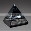 custom clear acrylic organic glass pyramid paperweight