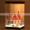 clear acrylic plastic doll box with led light for packing