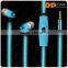 Fashion lighting EL led earphone glowing colorful EL light in ear earphone for smart phone
