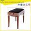 Hot selling walnut wooden adjustable piano bench