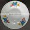 OEM 8inch cheap ceramic soup plates , round edge decor soup plate , cheap porcelain soup plate to Irap