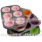 Carbon Steel Silicone Non-stick cake baking Pan 6 cup muffin pan