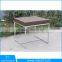 plastic rattan furniture aluminum outdoor furniture wicker armest dining chair