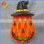 Funny ceramic pumpkin candle holder, halloween candles