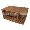 wholesale rectangular wicker hamper basket, empty willow basket with handle
