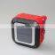 New Arrival Mini Outdoor Portable Waterproof Hook Type Solar Bluetooth Speaker With FM Radio Support TF Card