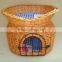 Exquisite and durable wicker pet cage , wicker cat carrier