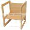 3 in 1 Children's Multifunctional beech wood kids table and chairs set of 2 also can as nest coffee table table and chair