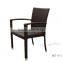 2016 Stackable Outdoor Restaurant Dinning PE Rattan Chair With Cushion