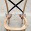 cross back wooden chair frame