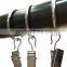 Chrome Plated ID30mm & OD37mm Rod Ring With Clip Hanging / A Ring With A Clip / Iron Curtain Ring With Clip