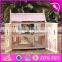 2017 New design lovely wooden girls dollhouse for sale W06A237