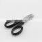 Black Thick Handle Small Sharp Fishing Scissors