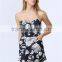 New Arrived Fashion Sleeveless Floral Print Women Playsuit/Jumpsuits