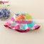 flower printing two way for wear small girls hat cute beautiful baby sun hat ,little fancy baby hats