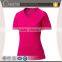 good quality colorful plain v neck wholesale short sleeve women t shirt