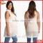 100% Polyester Double Pocket Front Chiffon Blouse for Maternity Nursing Clothes