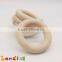 Natural Organic Bunny Ears DIY Teething Toy Maple Baby Wooden Ring