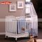 Children's bed wood crib baby bed multifunctional environmental Continental white cradle bed