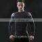 Black tightly compression sports wear fitness for men