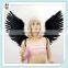 Goth Demon Birds V shape Open Swing Large Black Feather Angel Wings HPC-0840