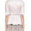 2015 women Classy V-Neck grace ruffles buttom jacket NT10