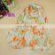 ANIMAL PRINT JACQUARD SILK SCARF Silk Imitation SCARF 160*50cm