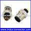 M12 watertight male 8 pins solar molded connector for raycool accessory