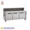 Commercial stainless steel Double Doors Work table chiller