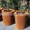 High Quality Corten Steel Planter Round Pot