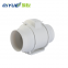 Mixed flow ventilation plastic duct exhaust in-line duct fan fresh air fan