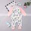Light color floral pattern jumpsuit Soft Baby Girl Romper wholesale price