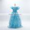 frozen girl dress flower girl dress Queen Elsa Cosplay Costume Party Dress with cape