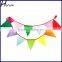 Rainbow Tone Felt Flag Buntings Wedding Birthday Party Decoration PLC005