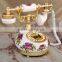 Decorative Porcelain Retro Corded Telephone Analog Antique Telephone